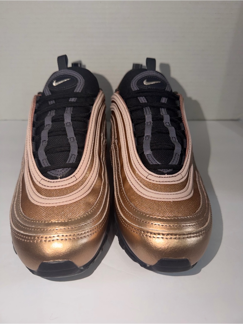 Nike Air Max 97 Metallic Bronze Medal Black Women’s Size 9.5 CT1176-900 Running